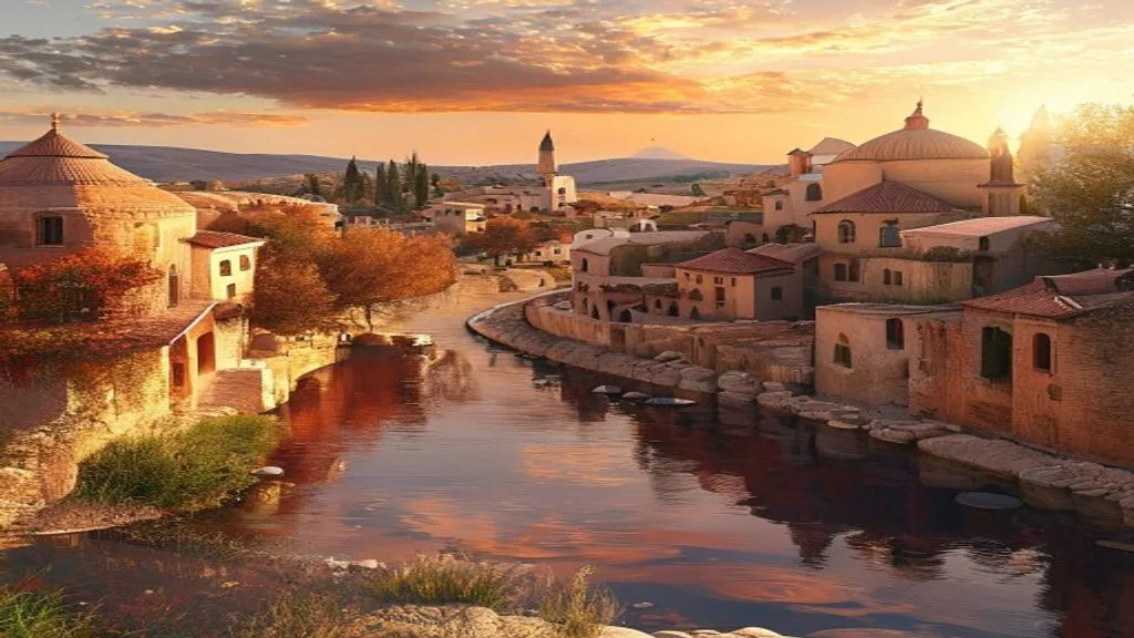Töpferstadt Avanos am Fluss Kızılırmak in Kappadokien