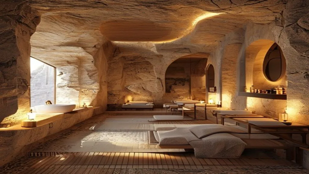Wellness-Bereich in einem Höhlenhotel in Kappadokien