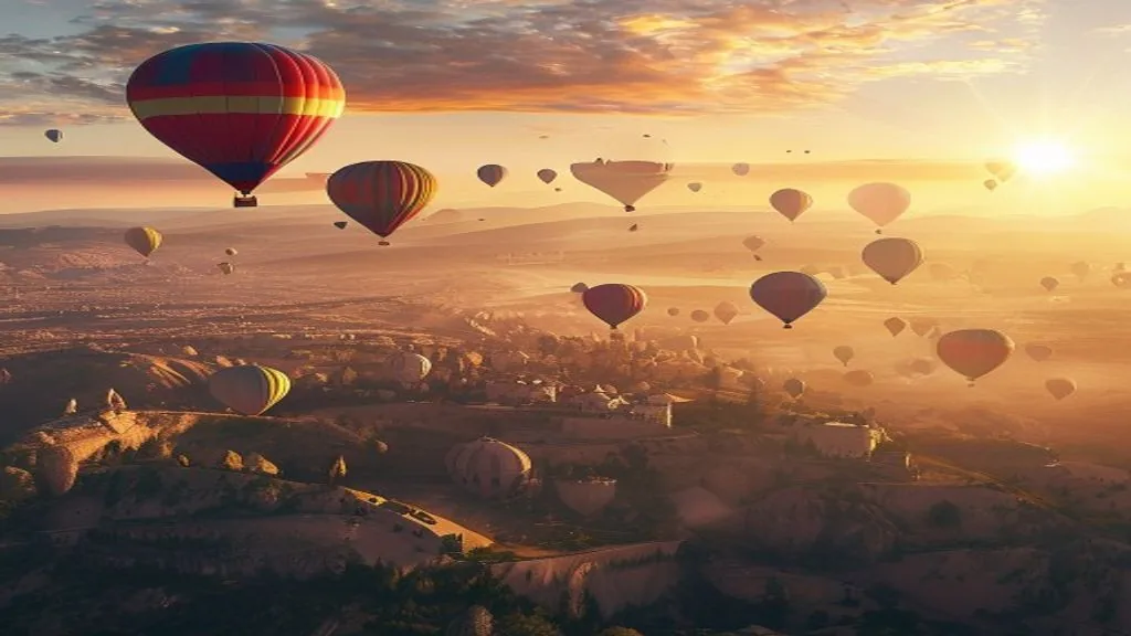 Kappadokien-Panorama mit vielen Ballons – Zahlen und Fakten