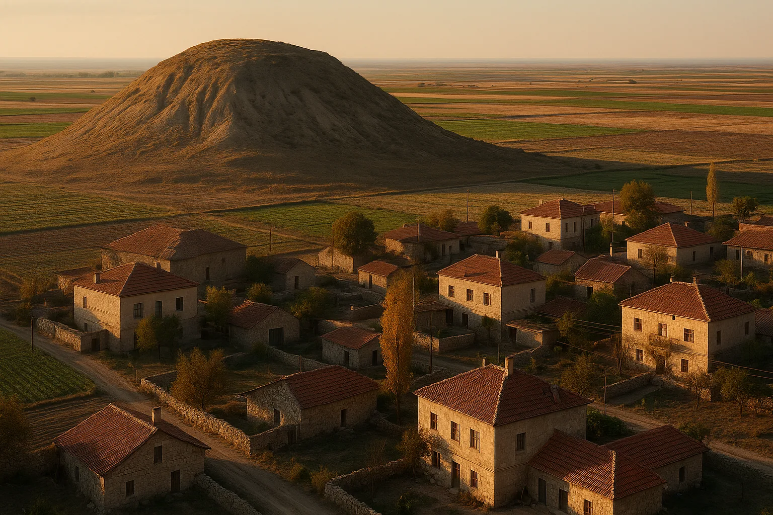 Die Gemeinde Yazıhüyük im Landkreis Derinkuyu