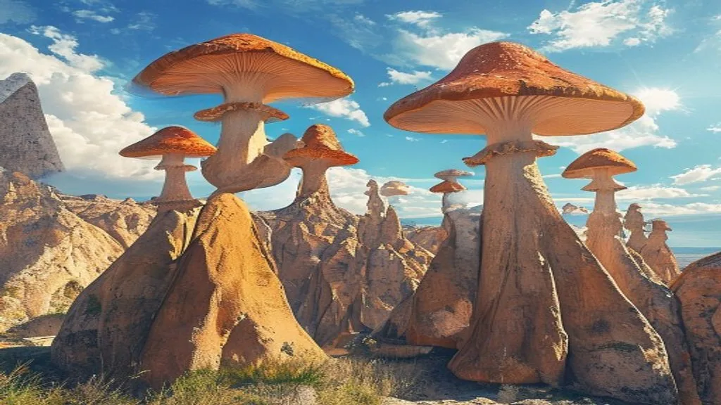 Feenkamine mit mehreren Hüten im Paşabağı (Mönchstal)