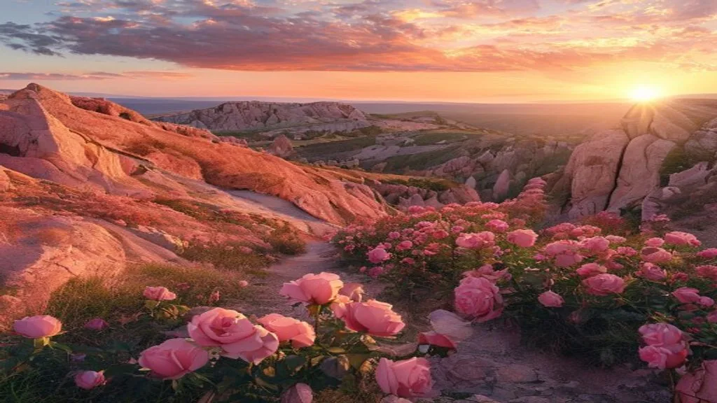 Rosental (Güllüdere) bei Sonnenuntergang in Kappadokien