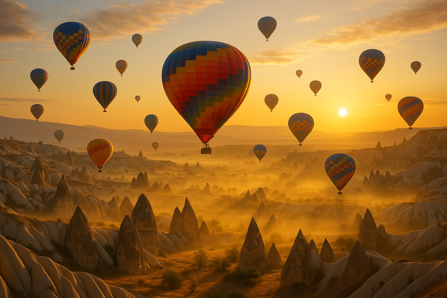 Heißluftballon-Fahrt in Kappadokien bei Sonnenaufgang – der komplette Guide