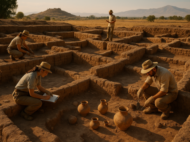 Archäologische Ausgrabung in Anatolien