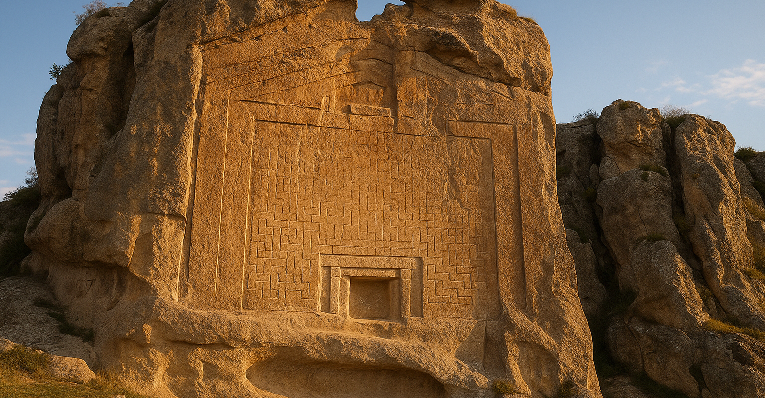 Phrygisches Felsmonument in Anatolien