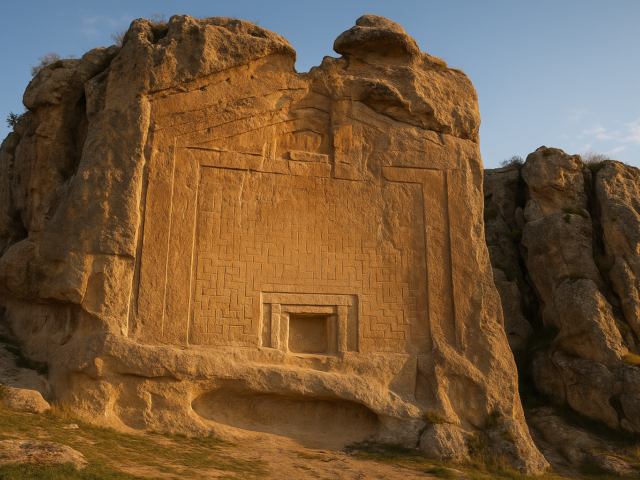 Phrygisches Felsmonument in Anatolien