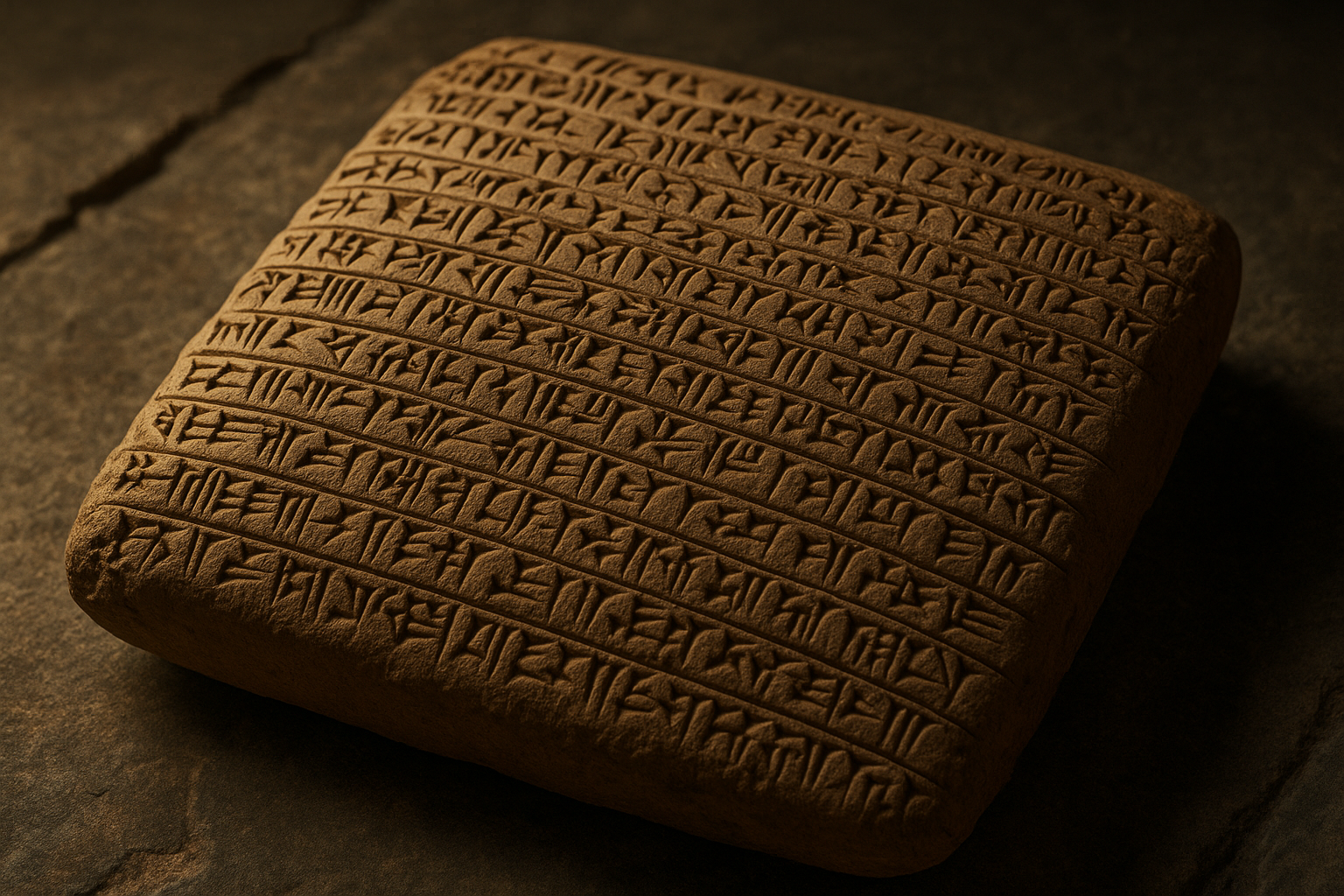 Antike Tontafel mit Keilschrift aus Anatolien