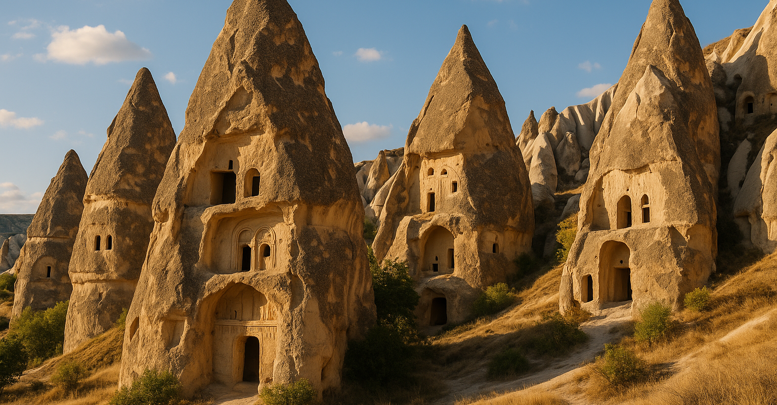 Felsenkirchen im Tal von Göreme Kappadokien