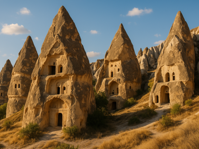 Felsenkirchen im Tal von Göreme Kappadokien