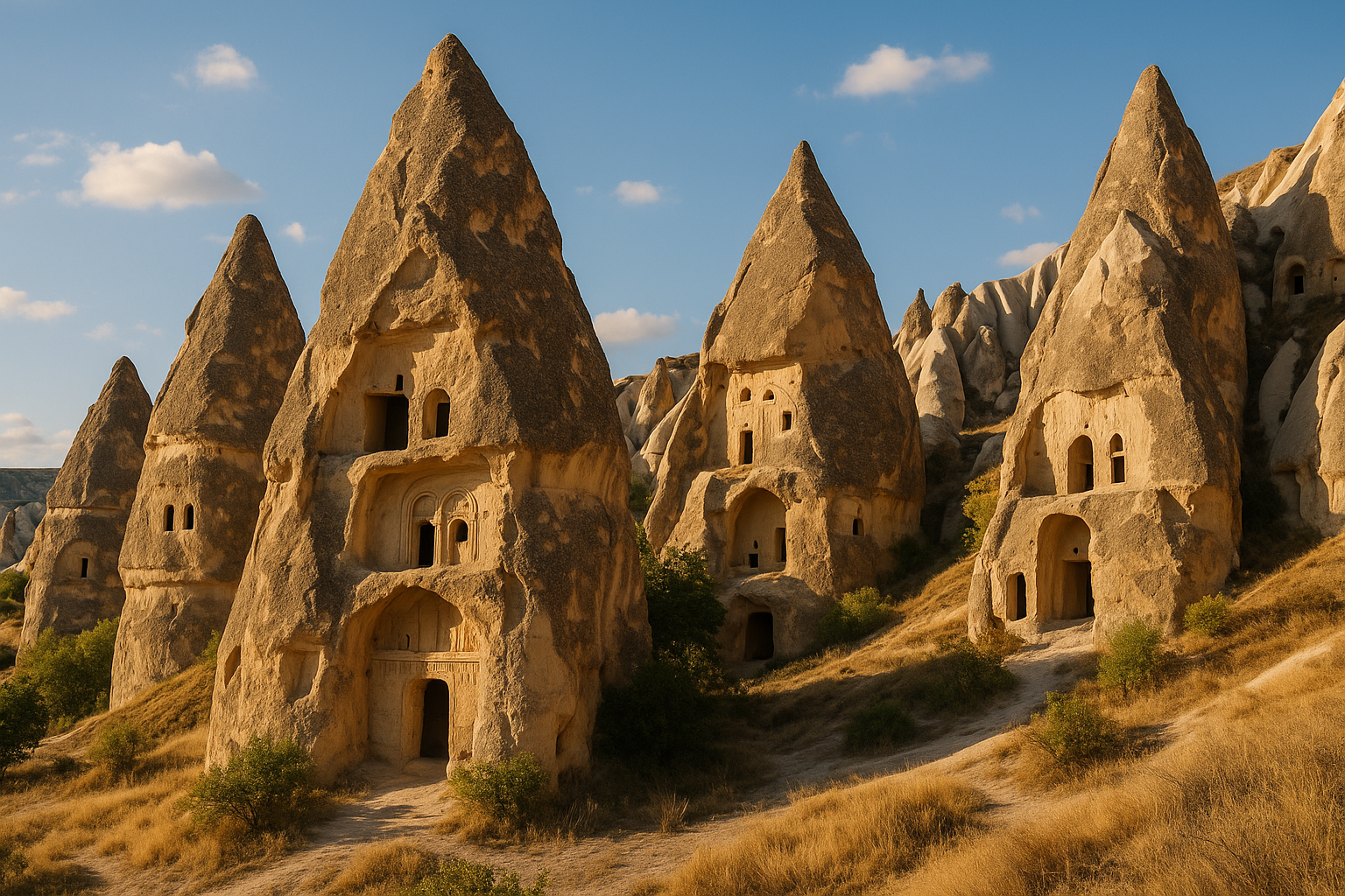 Felsenkirchen im Tal von Göreme Kappadokien