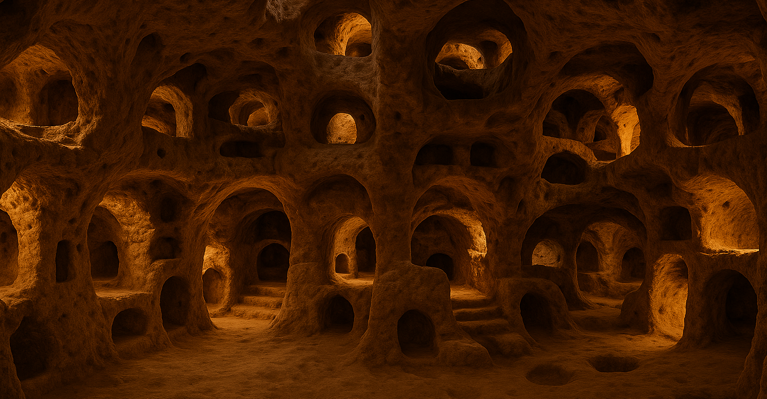 Unterirdische Stadt Kaymaklı in Kappadokien